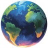Mission Credible globe icon