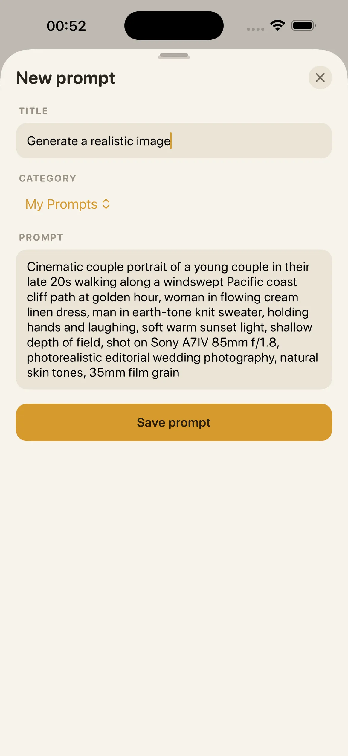 Ollama Mobile – Custom prompts